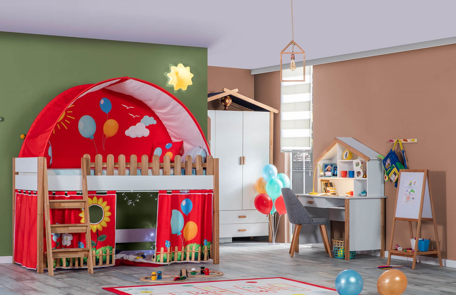 Red Ev Çadır Oyun Evi Takımı