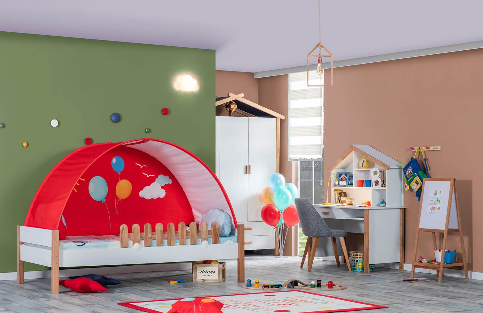 Red Yay Çadır Mini Oyun Evi Takımı