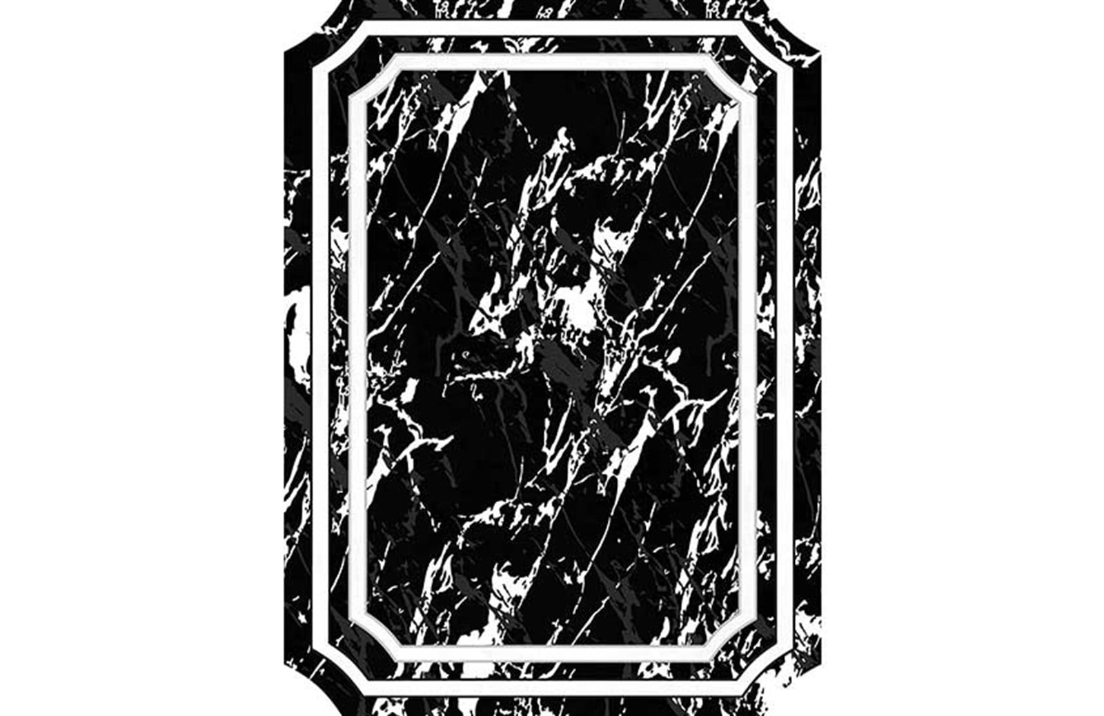 Siyah Mermer Desen Halı 190x300