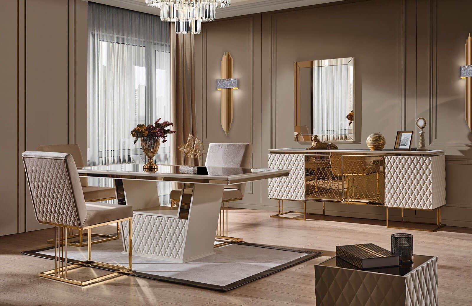Trond Luxury Yemek Odası Takımı