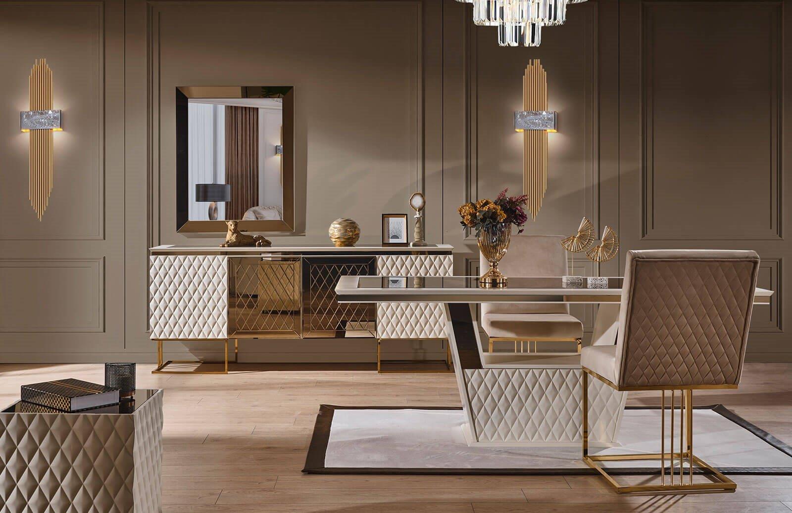 Trond Luxury Yemek Odası Takımı