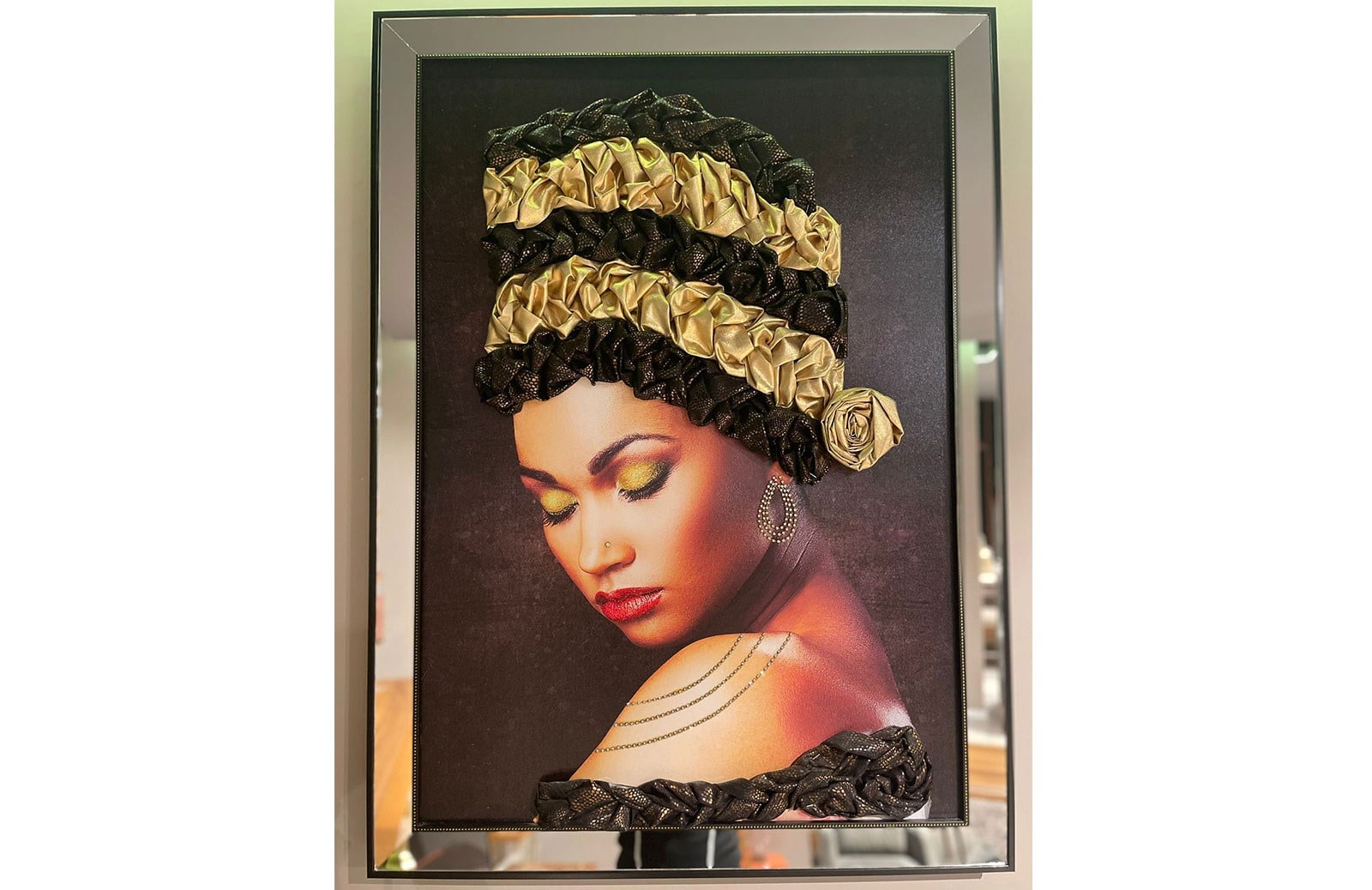 YS112 Üç Boyutlu Kumaşlı Tablo 80*110 cm