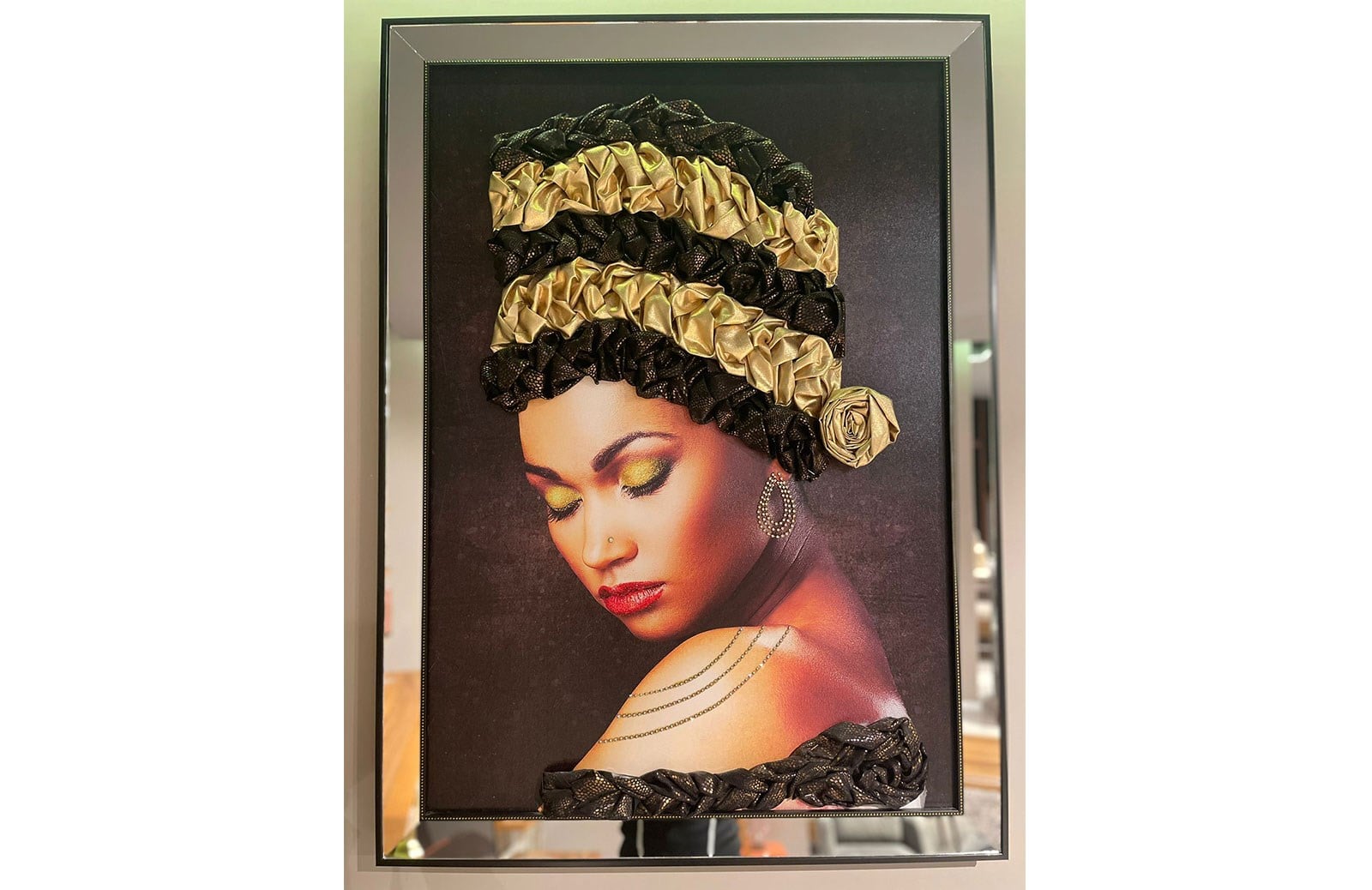 YS112 Üç Boyutlu Kumaşlı Tablo 80*110 cm