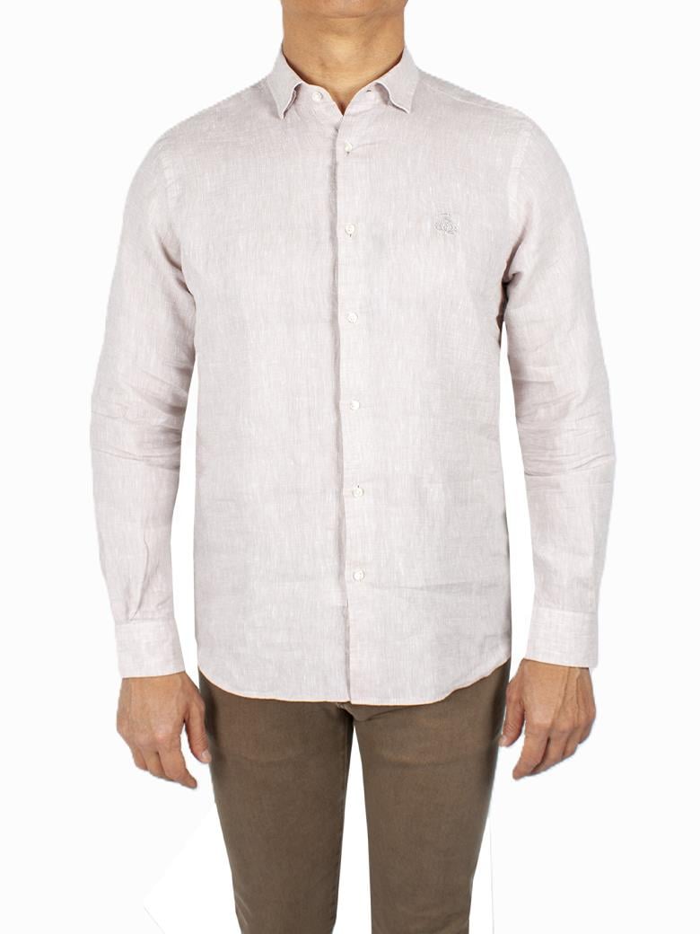 Normal Kesim Kemik Keten Gömlek