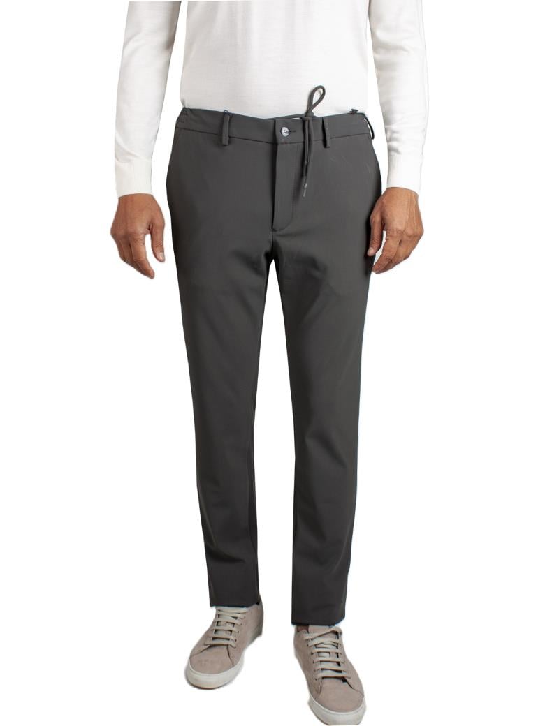 Regular Fit Belden Bağlamalı Antrasit Jogger Pantolon