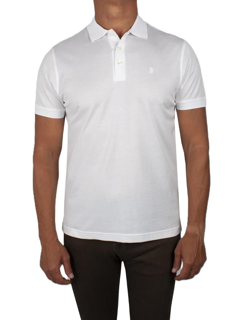 Regular Fit Merserize %100 Pamuk Beyaz Polo Yaka Tişört