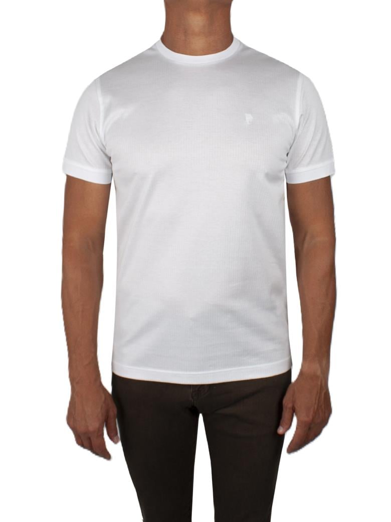 Regular Fit Merserize %100 Pamuk Beyaz Bisiklet Yaka Tişört
