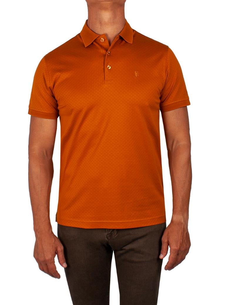 Regular Fit Merserize %100 Pamuk Kiremit Polo Yaka Tişört