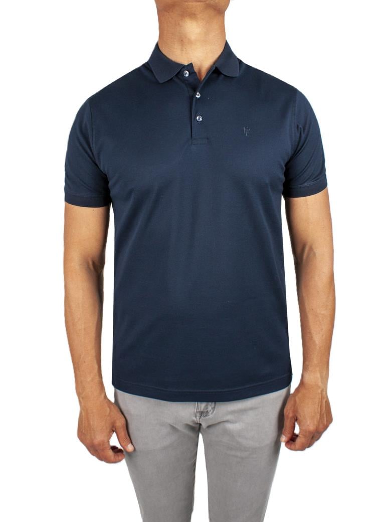 Regular Fit Merserize %100 Pamuk Koyu Lacivert Polo Yaka Tişört