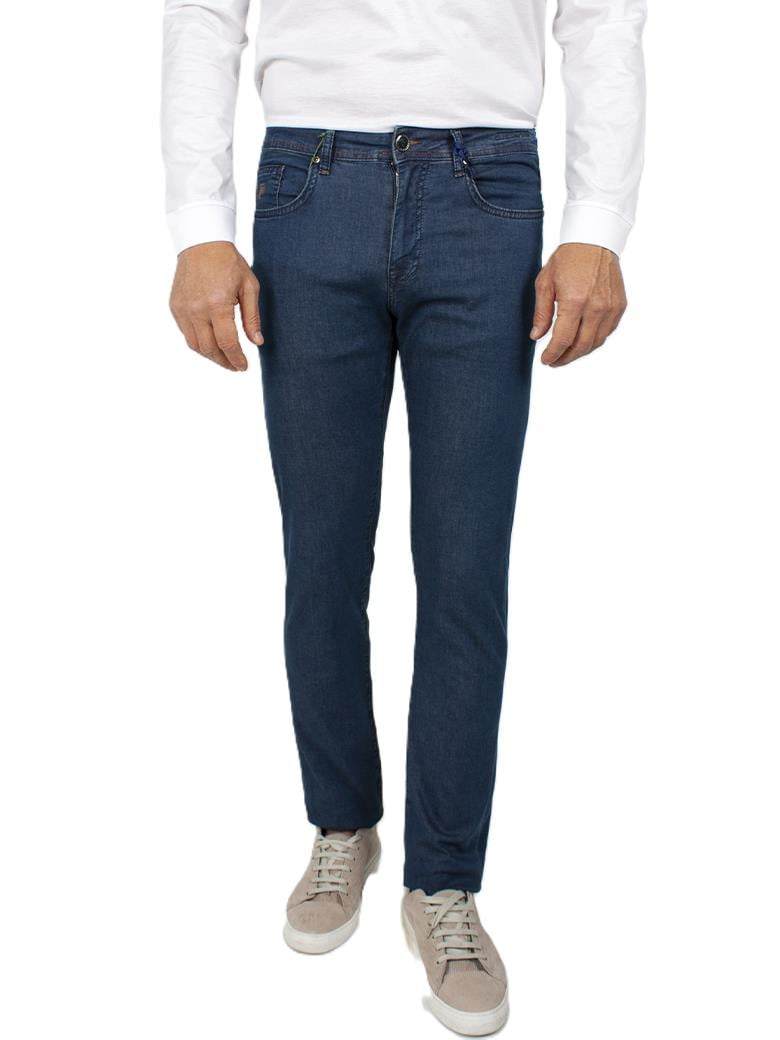 Regular Fit Normal Kesim Likralı Gece Mavisi Kot Pantolon