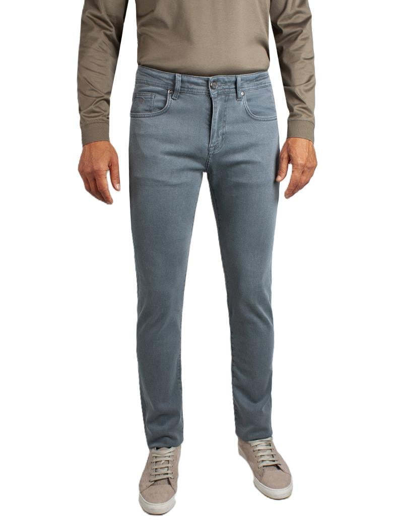 Regular Fit Normal Kesim Likralı Haki Denim Kot Pantolon