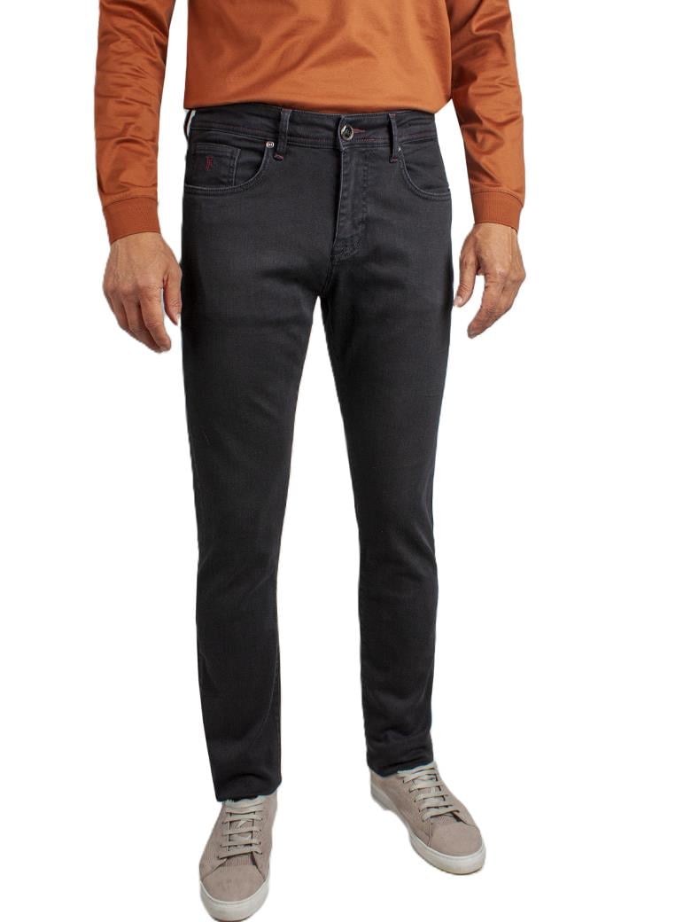 Regular Fit Normal Kesim Likralı Siyah Denim Kot Pantolon