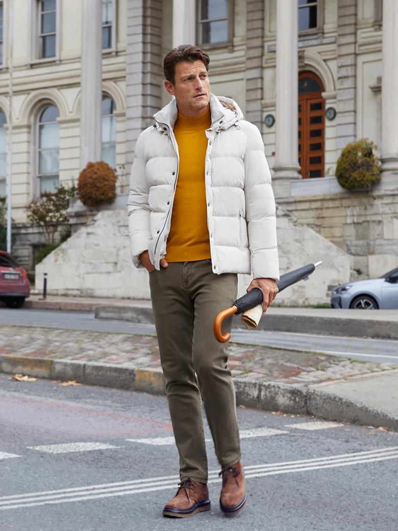 Куртка-пуховик Bone с капюшоном и волокнистым наполнителем стандартного кроя