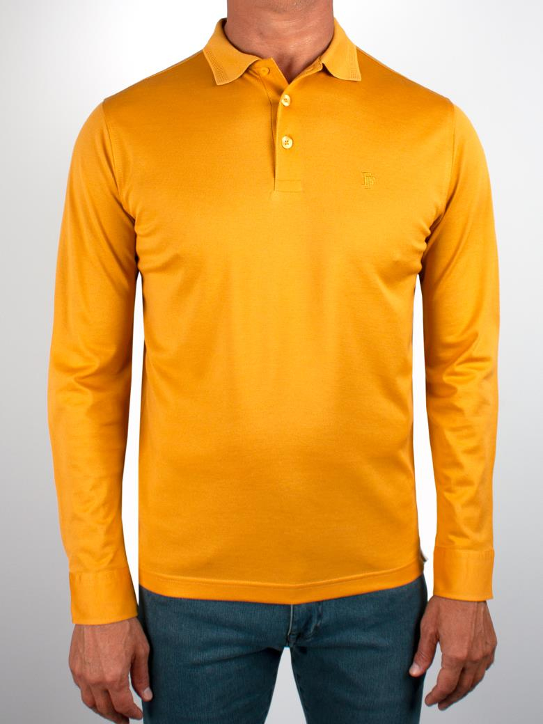Uzun Kollu Hardal Merserize Pike Polo Shirt