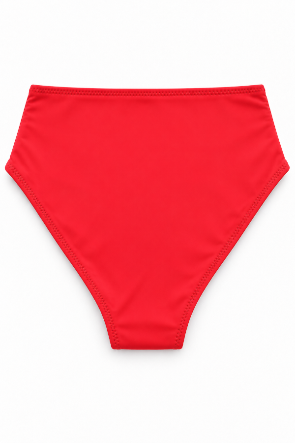 Starinci MayoKırmızı Yüksek Bel Astarlı Bikini Altı