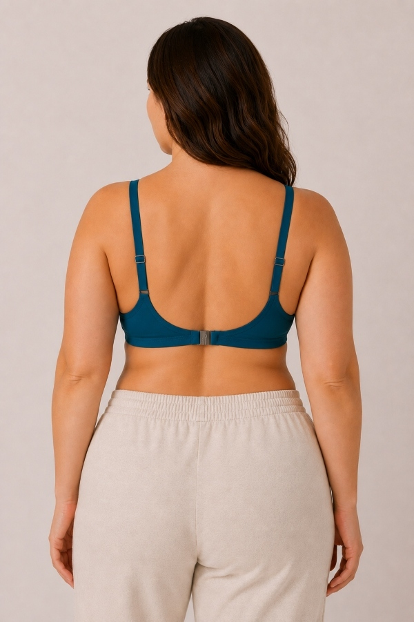 Starinci MayoPetrol Mavisi Bralet Bikini Üstü Ayarlanabilir Askılı