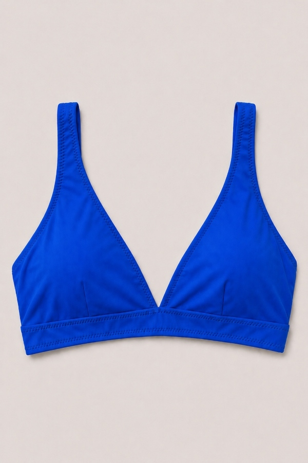 Starinci MayoSaks Mavisi Bralet Bikini Üstü Ayarlanabilir Askılı