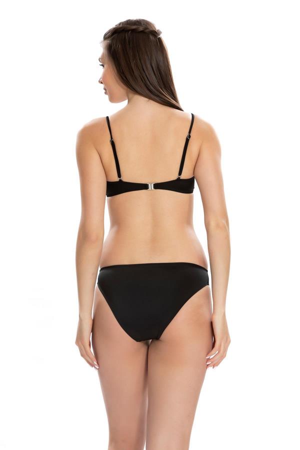 Starinci MayoBikini Takımı Siyah Büzgülü