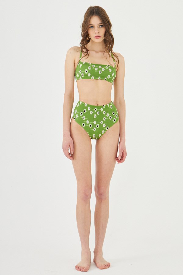 Starinci MayoStarinci Çiçek Desenli Yüksek Bel Bikini Takımı