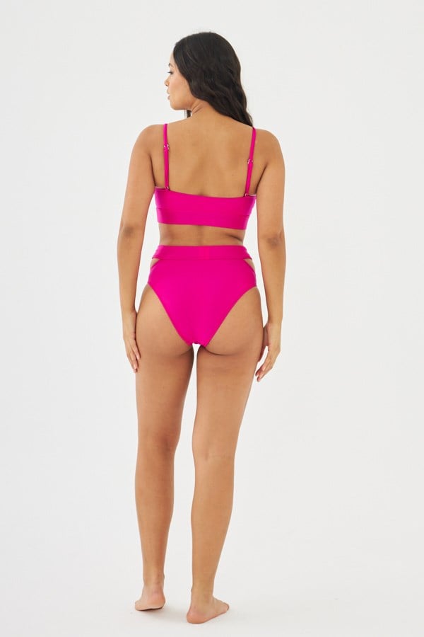 Starinci MayoStarinci Kemerli Pembe Toparlayıcı Bikini Takımı
