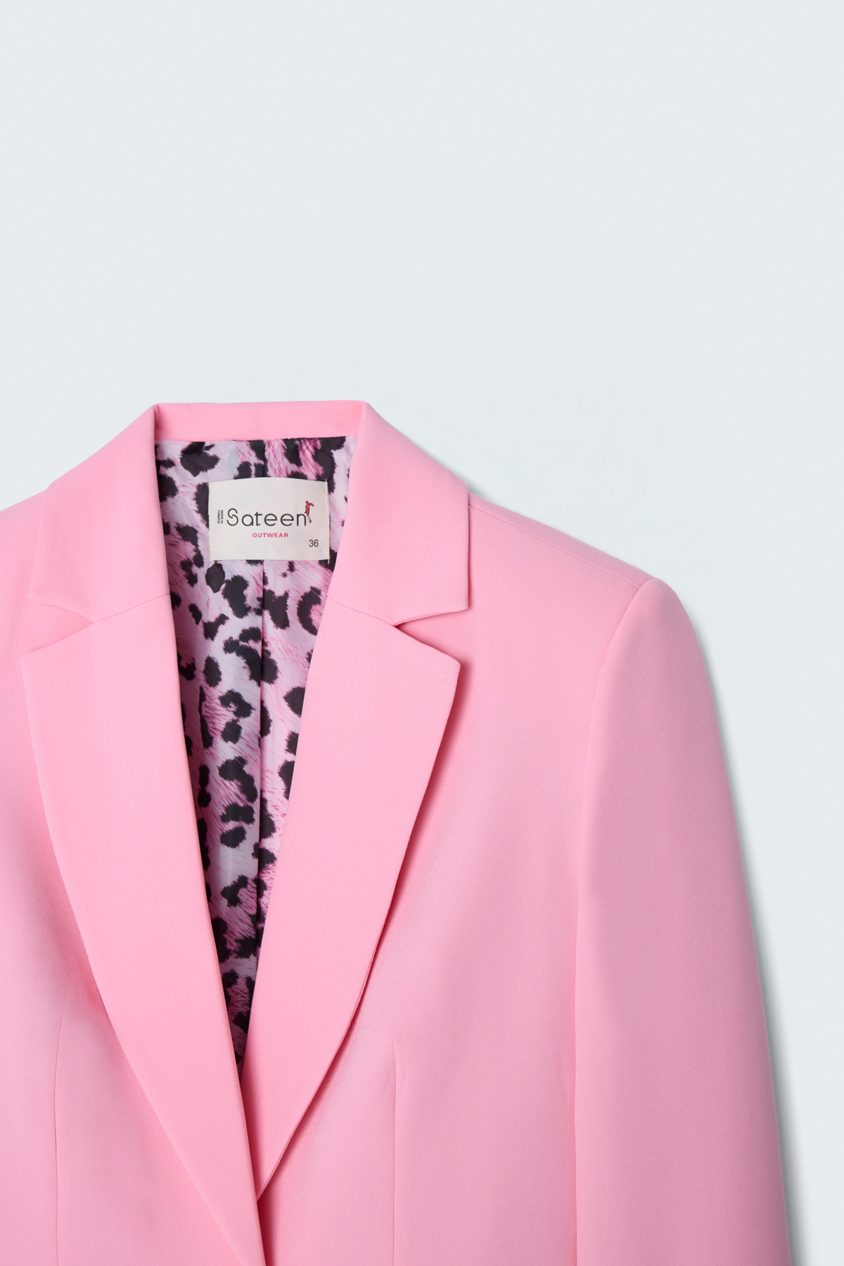 StarinciAçık Pembe Tek Düğmeli Slim Fit Kadın Blazer Ceket