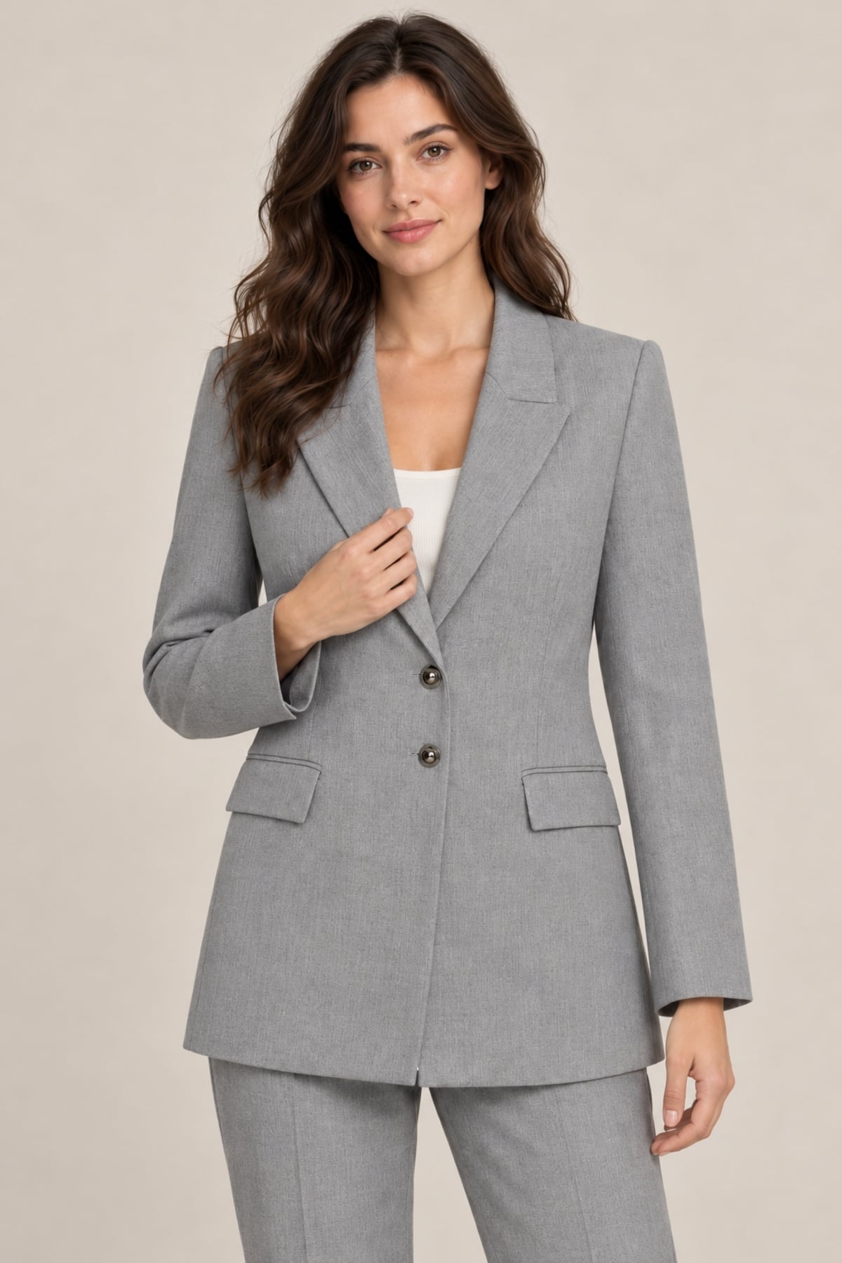 StarinciGri Klasik Kadın Blazer Ceket