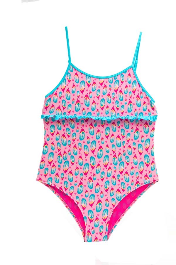 Starinci MayoStarinci Desenli Çocuk Mayo Pembe