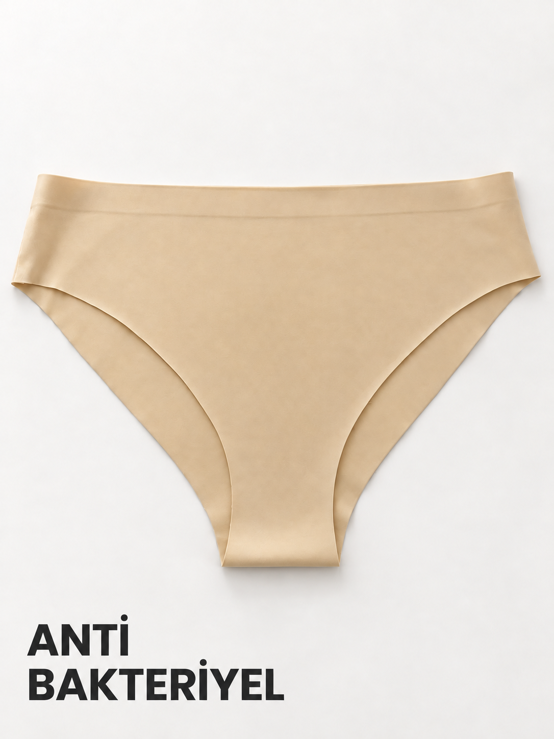 StarinciKadın Bej Antibakteriyel Dikişsiz Bikini Külot