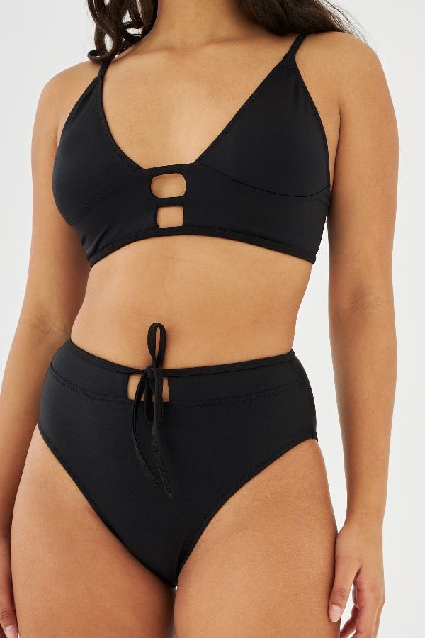 Starinci MayoStarinci Mayo Yüksek Bel Toparlayıcı Üç İplik Dekolteli Bikini