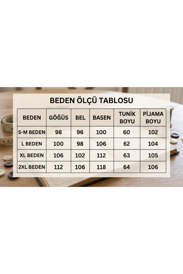 StarinciSiyah Düğmeli Uzun Kollu %95 Pamuk Kadın Pijama Takımı