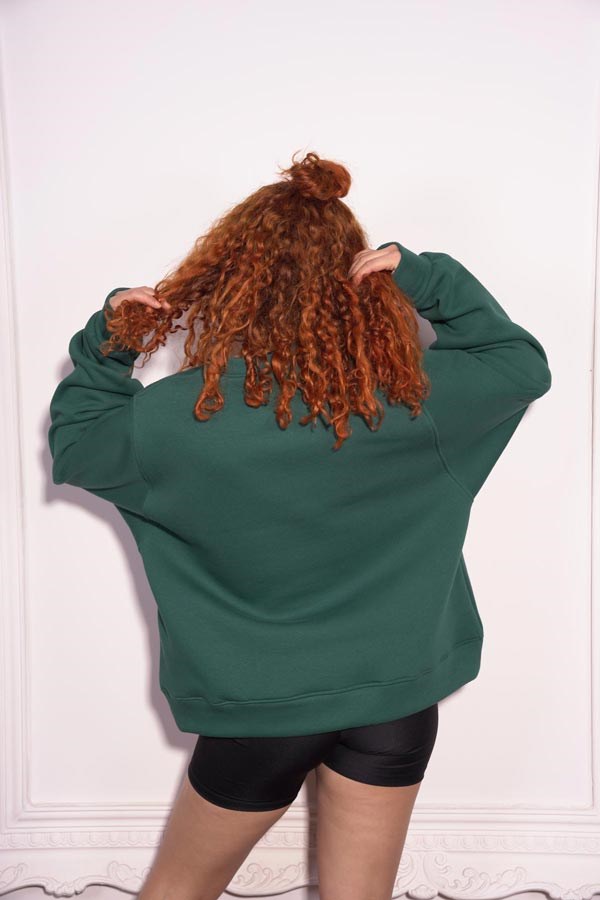Starinci MayoStarinci Kadın Oversize Bisiklet Yaka Sweatshirt