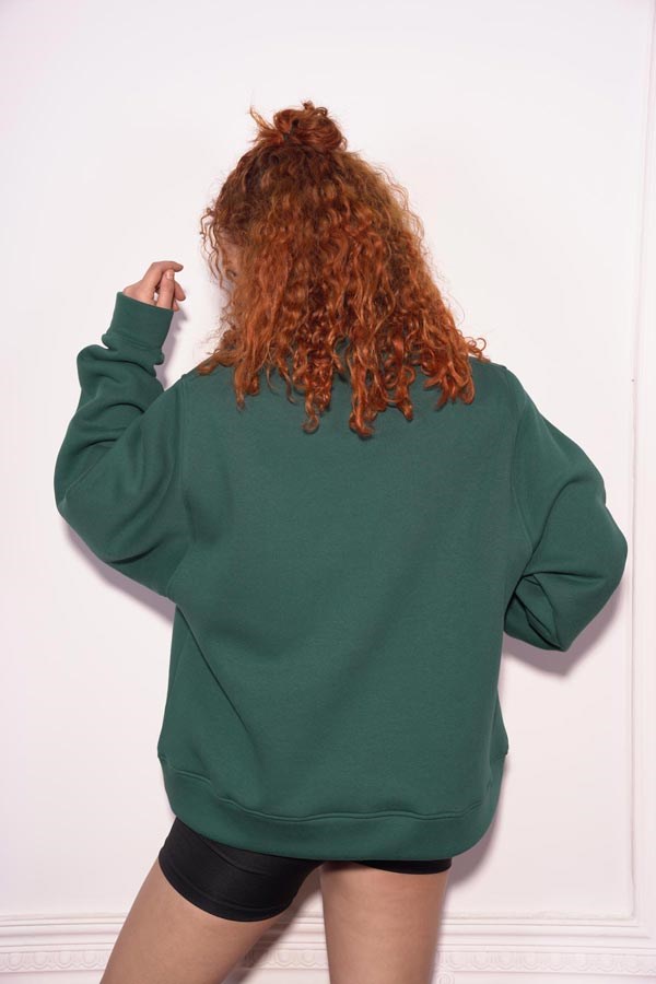 Starinci MayoStarinci Kadın Oversize Bisiklet Yaka Sweatshirt