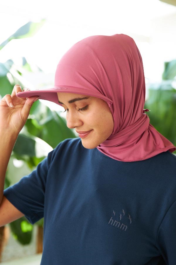 Starinci MayoStarinci Kadın Tesettür Bone Siper Korumalı Gül Kurusu