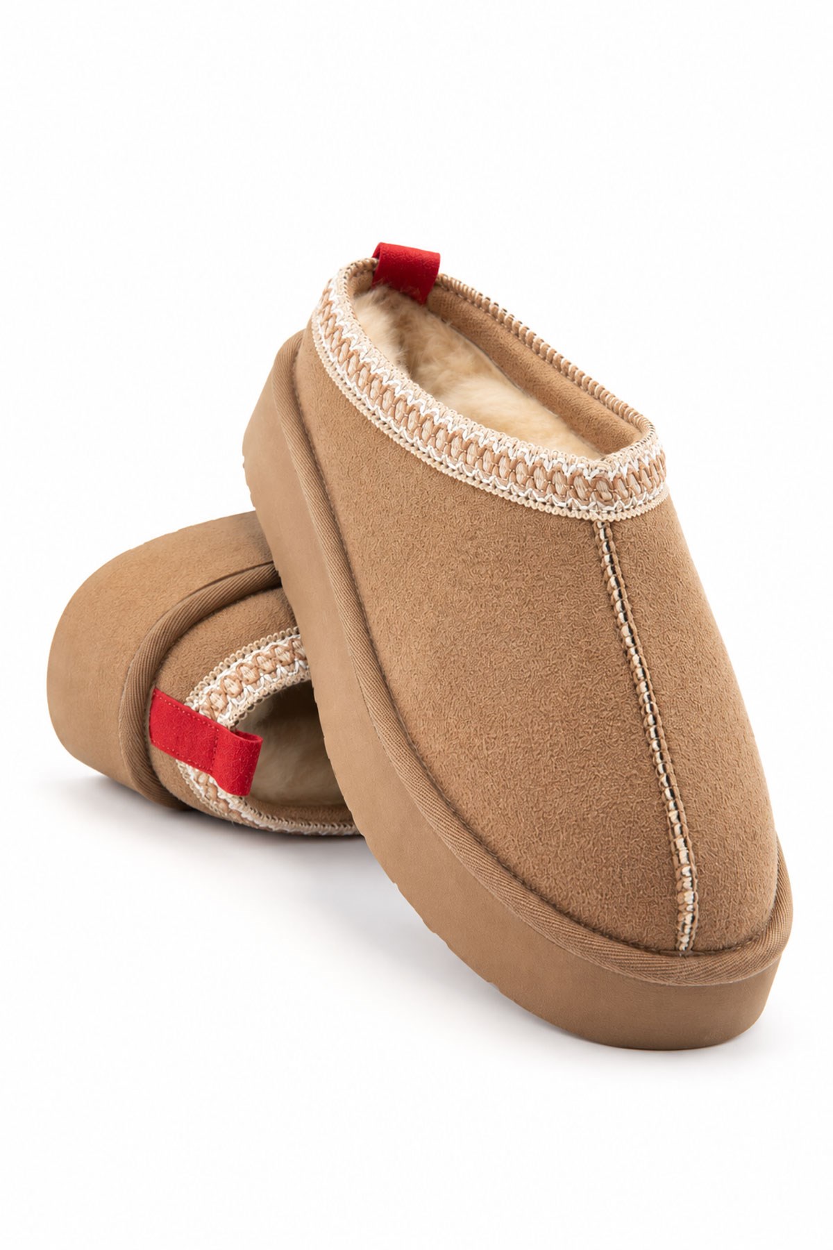 Aspen Kürklü Taba Süet Kadın Bootie