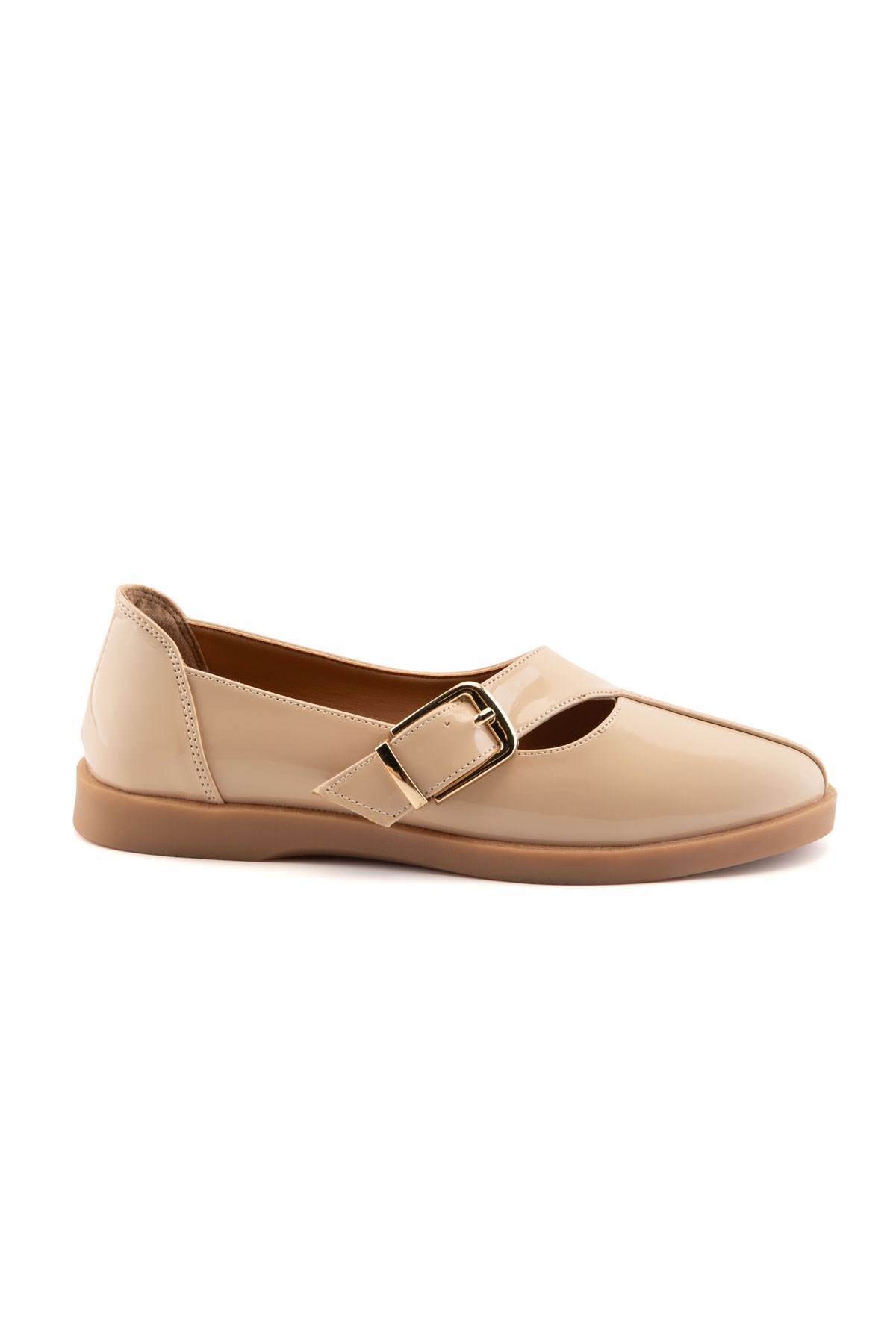 Marella Bej Rugan Kadın Loafer 