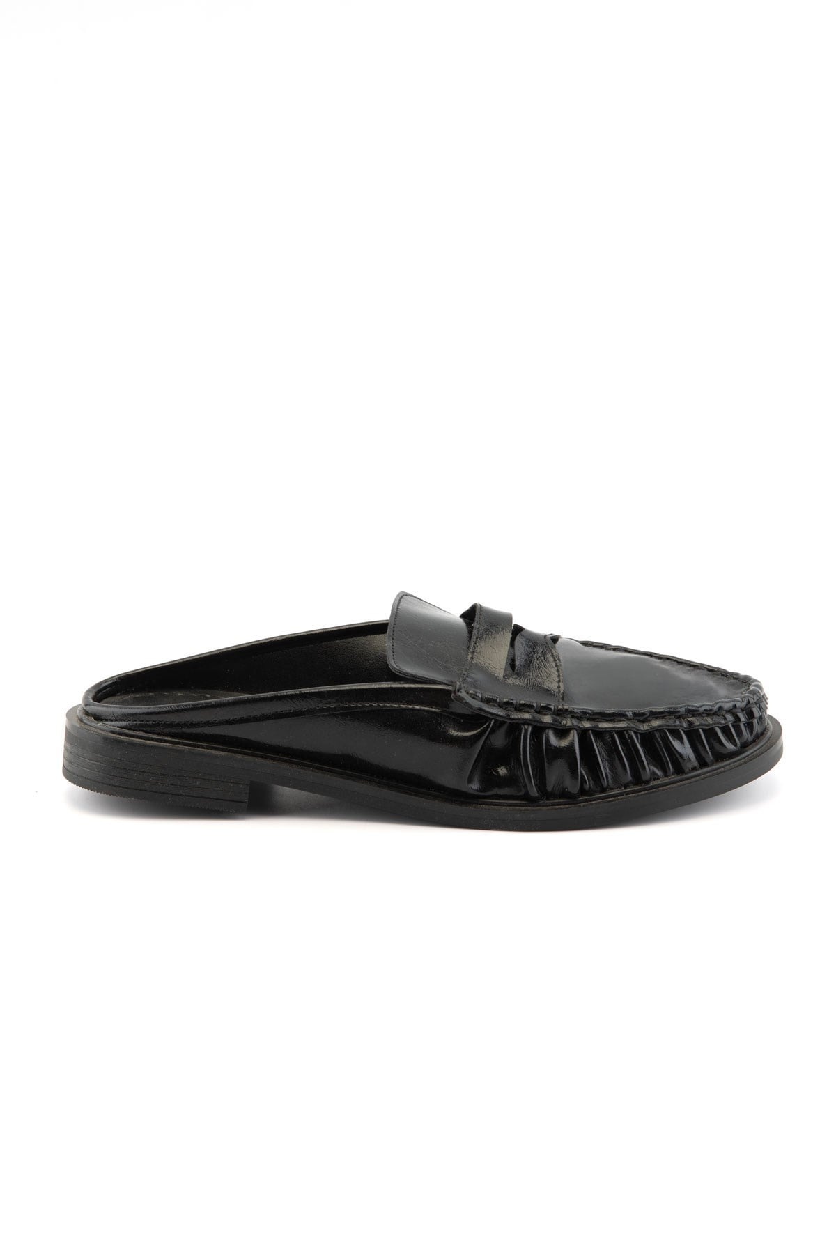 Mireva Siyah Kadın Loafer Terlik 