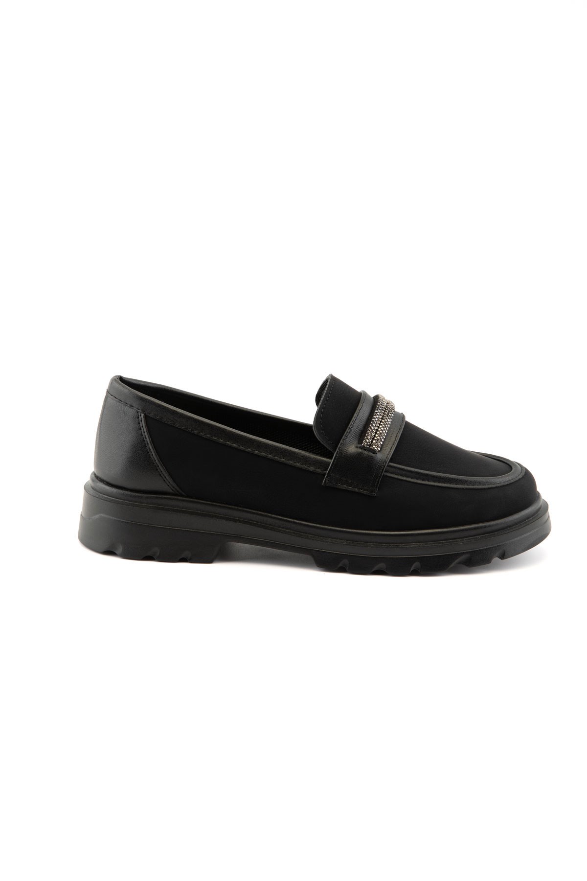 Nessa Siyah Kadın Loafer 