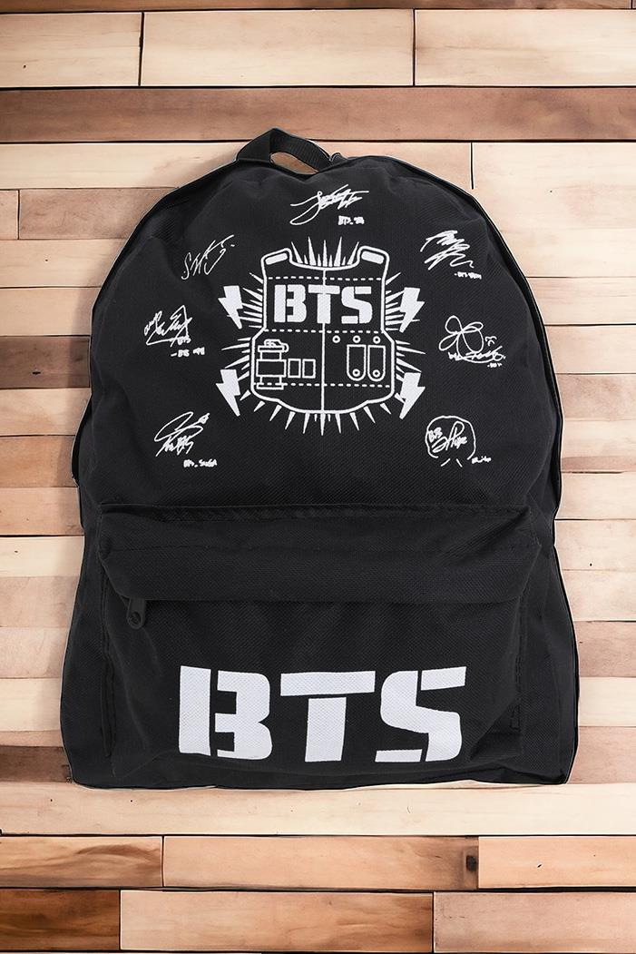 Bts Baskılı Çanta 707 - Siyah