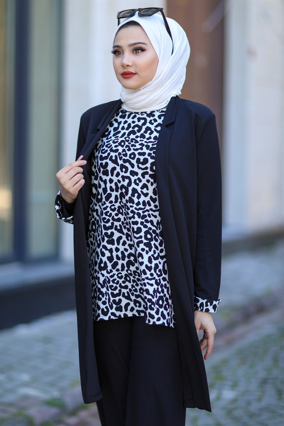 Ceket - Tunik İkili Takım - Siyah