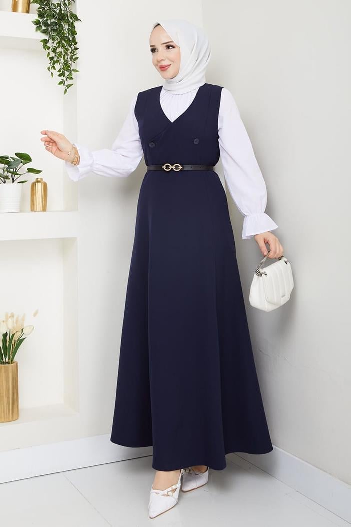 Erves Düğmeli Jile 1399 - Lacivert