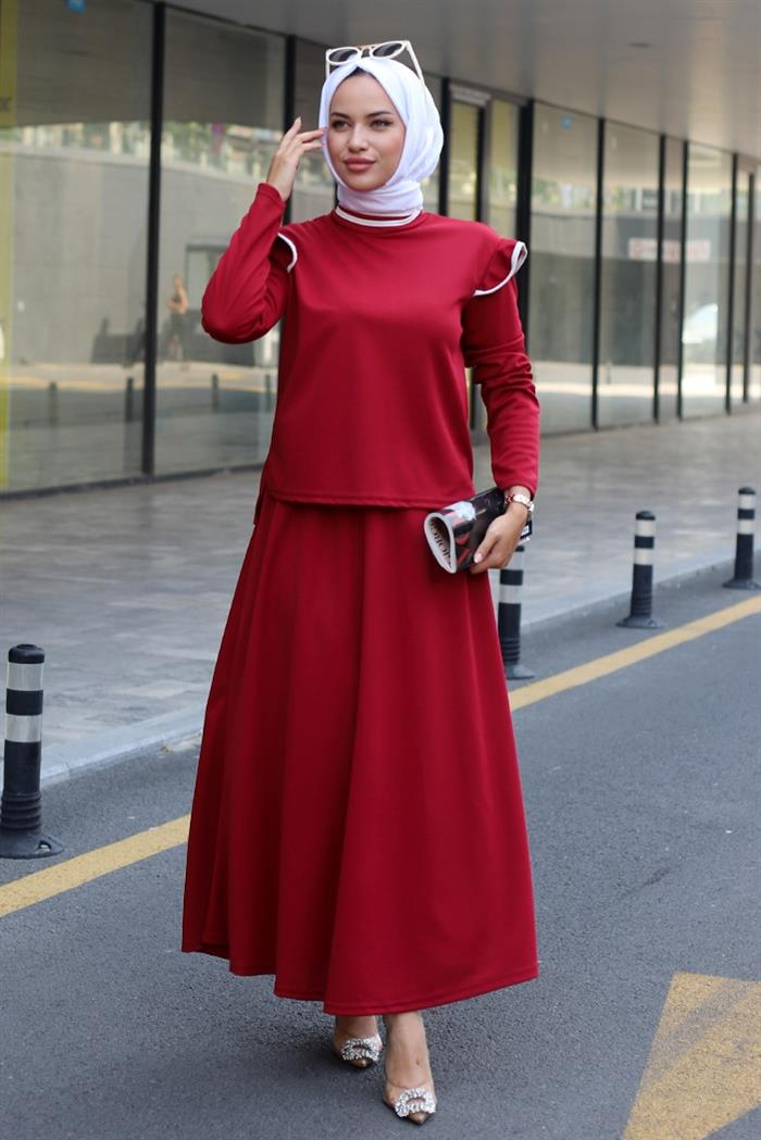 Leyan Etekli Takım 457 - Bordo