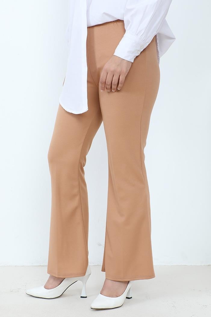 Piyale İspanyol Paça Pantolon 653 - Vizon