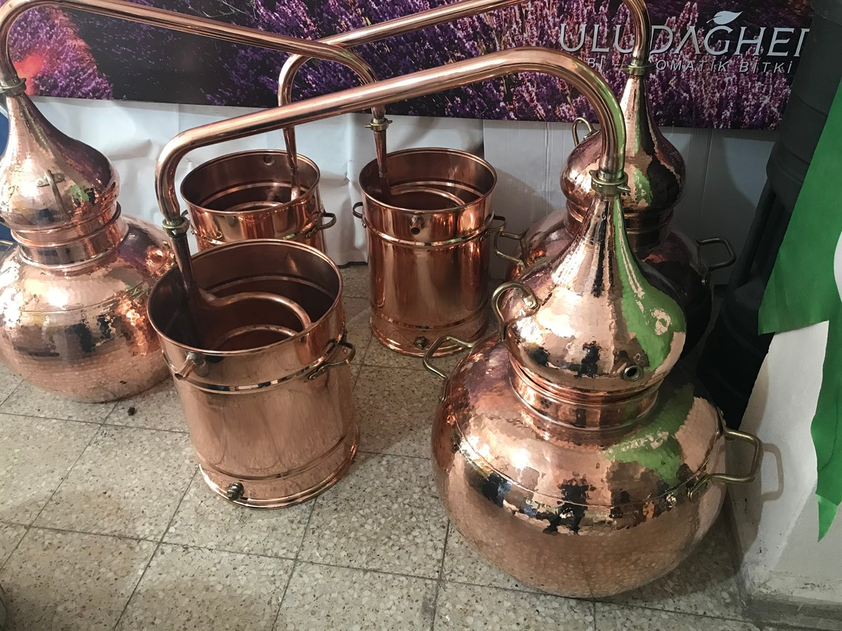 100 Litrelik Bakır İmbik