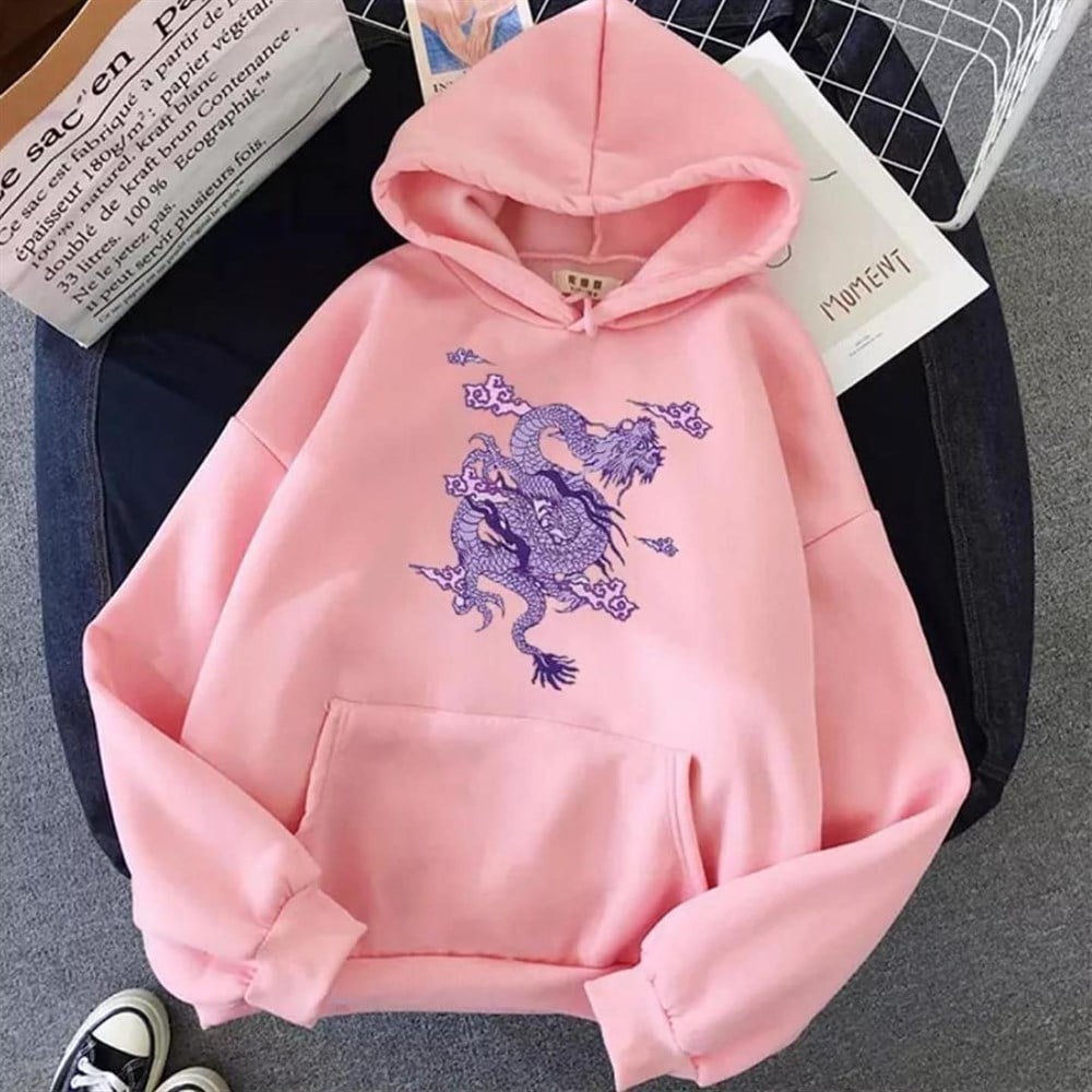 Dragon Nakışlı Sweat PUDRA
