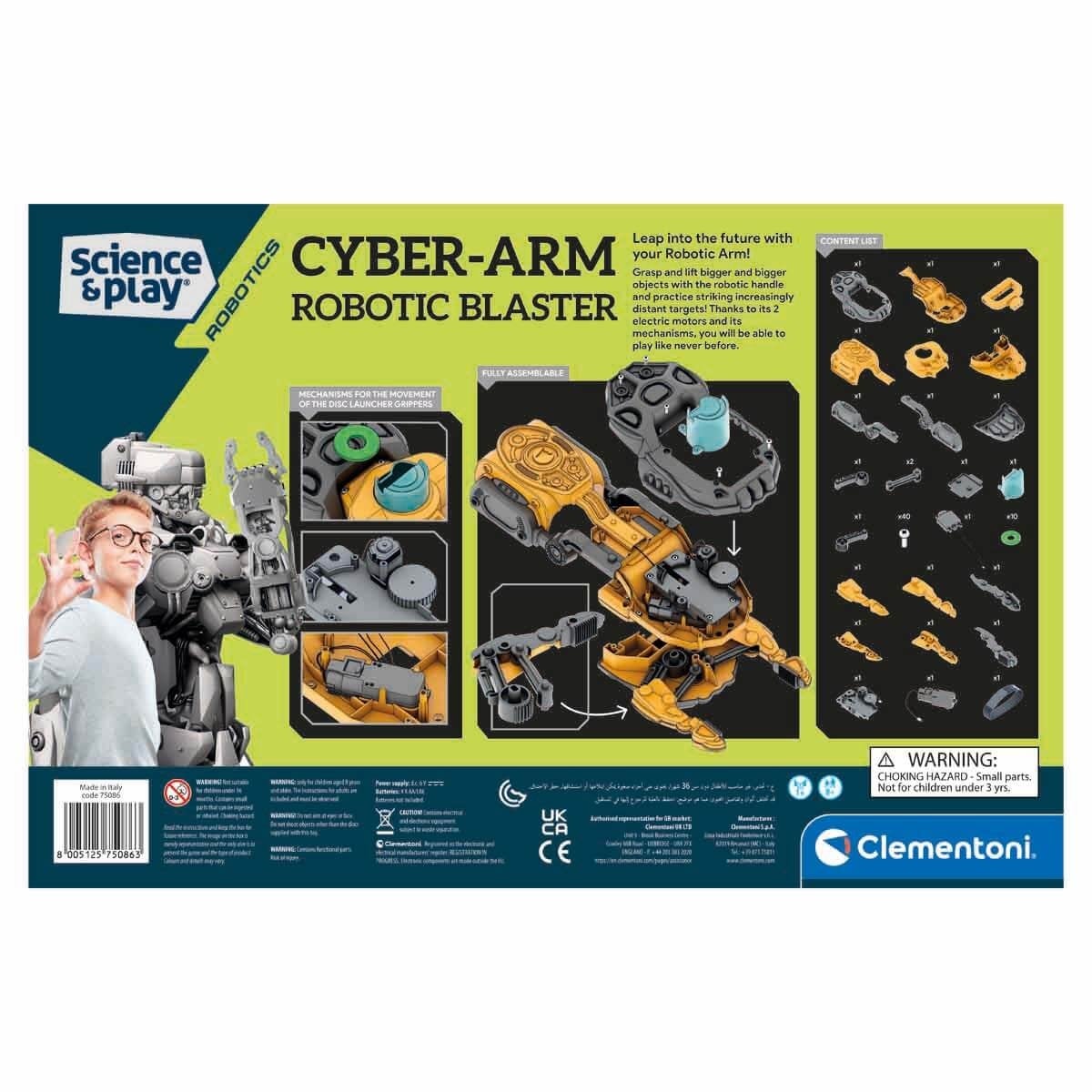 Clementoni Robotik Laboratuvarı Siber Robot Kol 75086TR-Oyuncak Robotlar