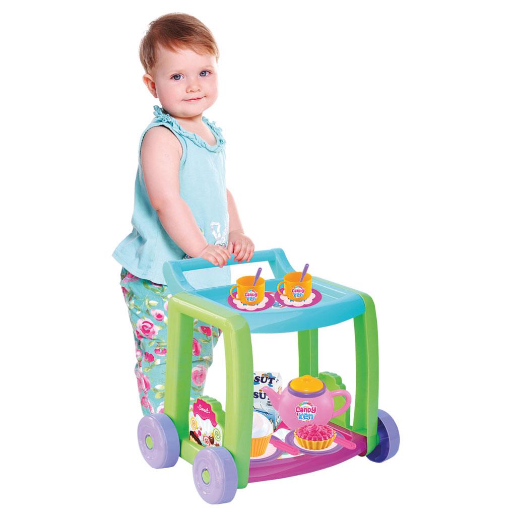 Dede Oyuncak Candy Çay Servis Arabası 03354-Kız Oyun Setleri