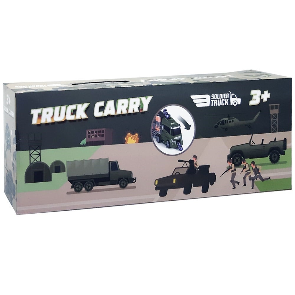 Galtoys Oyuncak Asker Taşıyıcı Tır 15+1 Parça GLT-E402-Oyuncak Kamyon