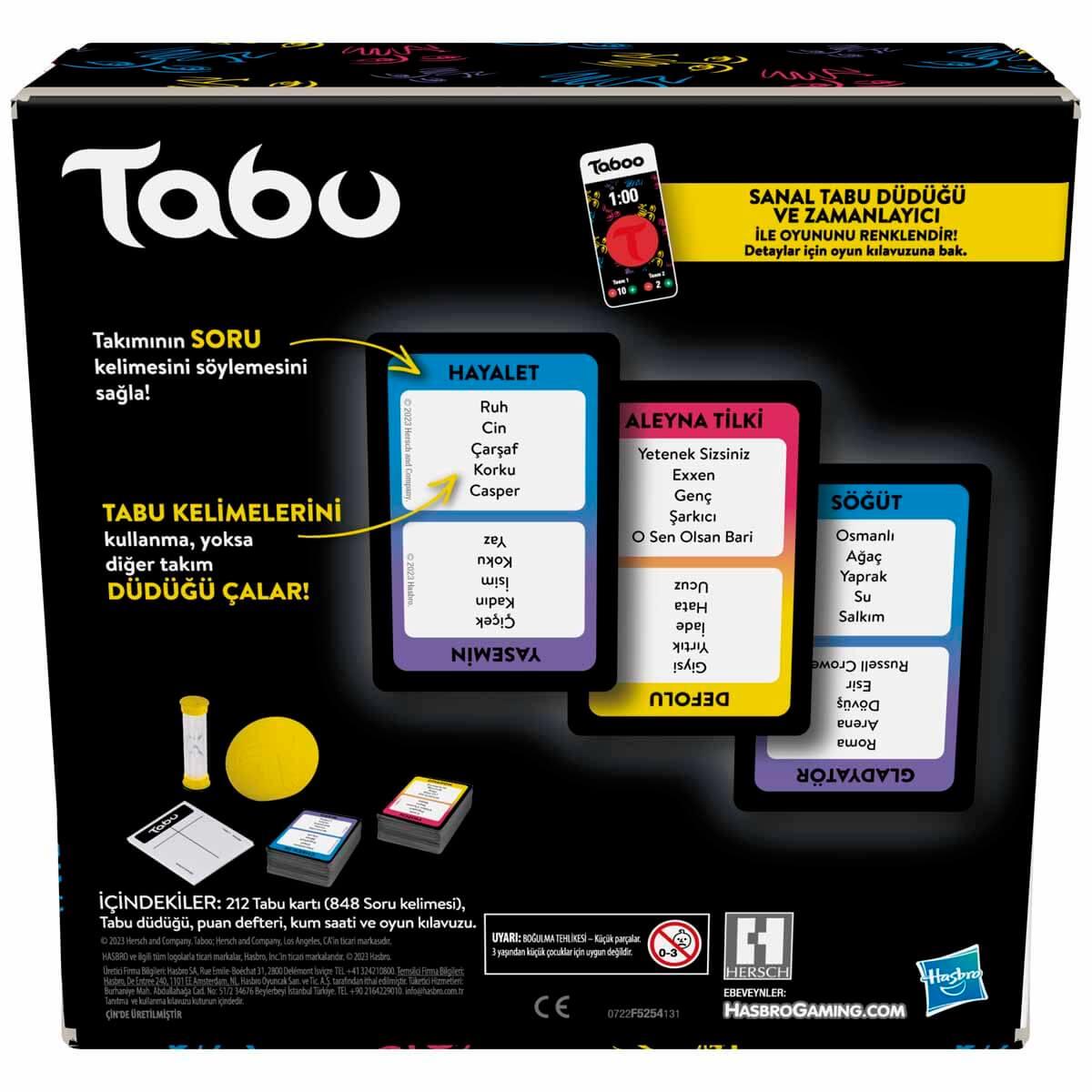 Hasbro Taboo F5254-Çocuk Kutu Oyunları