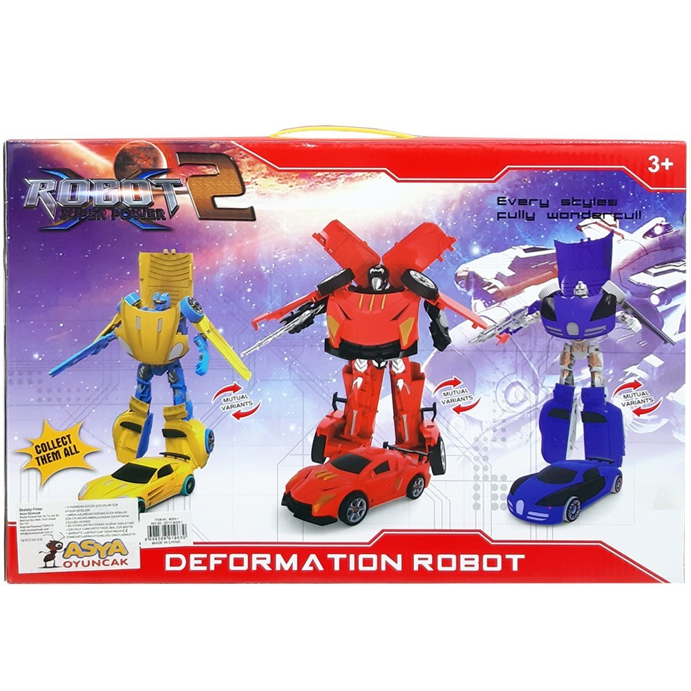 İkili Transformers Silahlı Robot 21 Cm 02717-M205-1-Karakter Figürleri