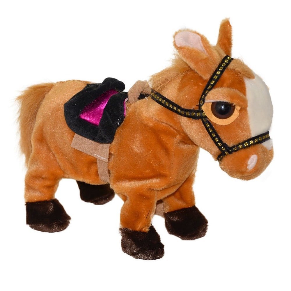 Kablolu Müzikli Sevimli At 27 Cm YY199011-Peluş Oyuncaklar